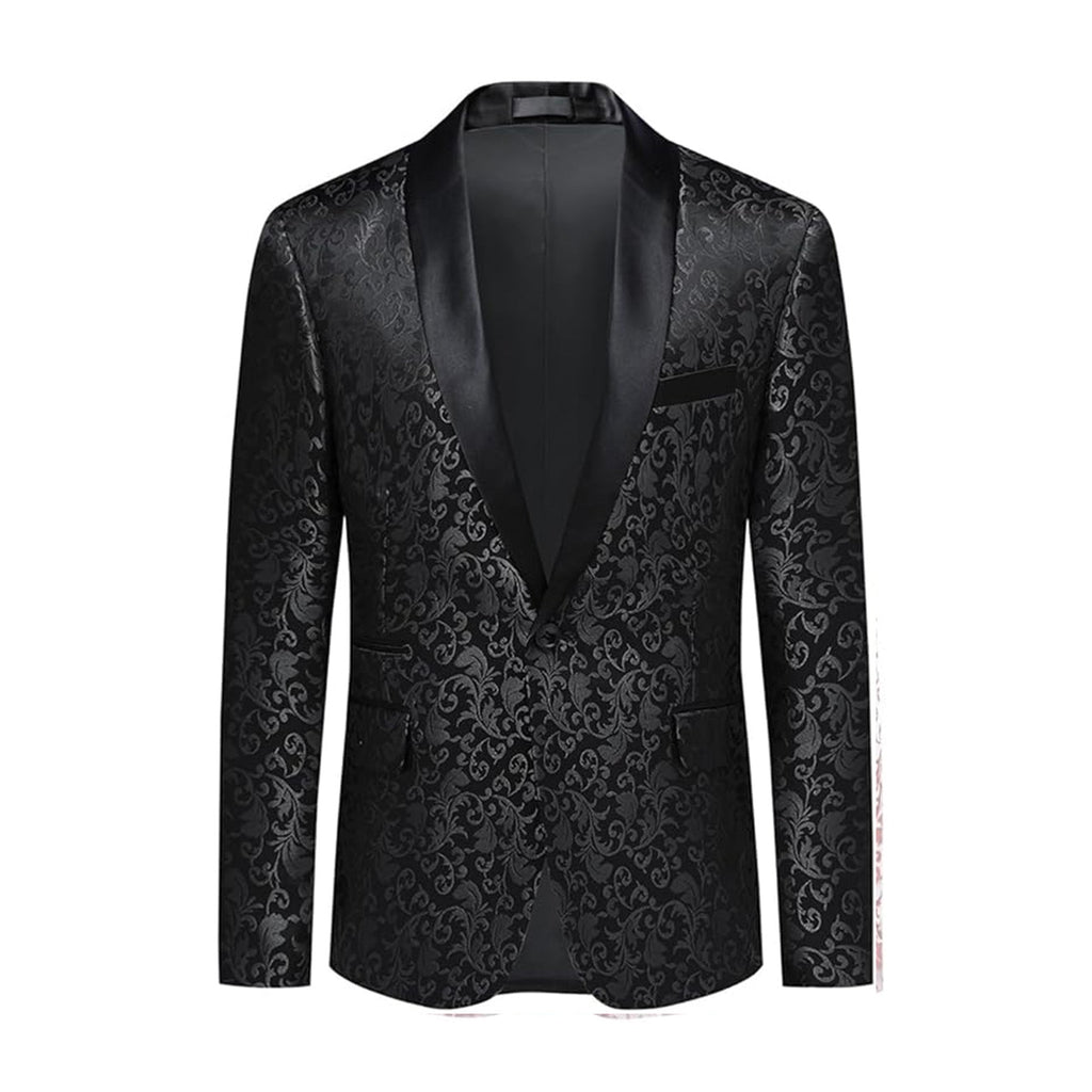 Men's Slim Fit Jacquard Blazer