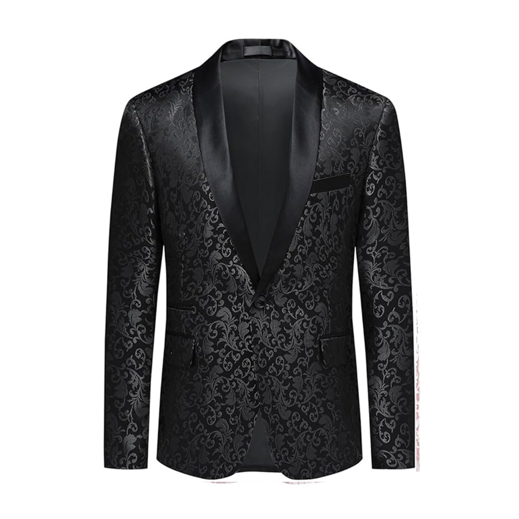 Men's Slim Fit Jacquard Blazer
