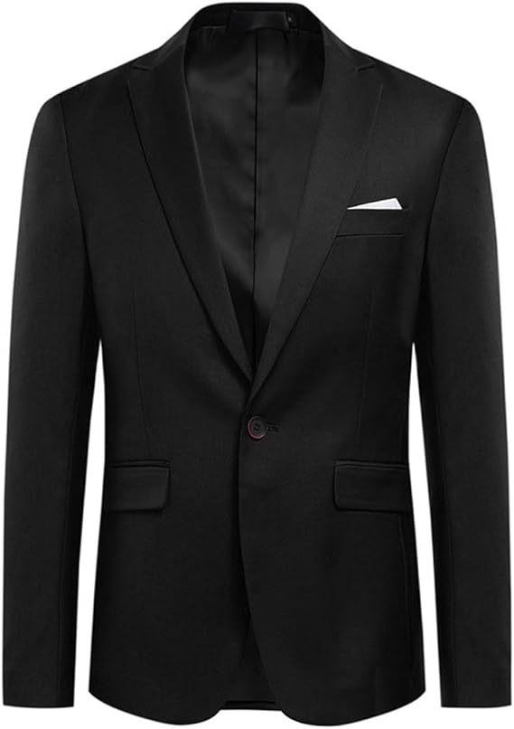 Men's Slim Fit One-Button Blazer