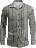 Men's Striped Long Sleeve Shirt