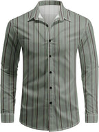 Men's Striped Long Sleeve Shirt