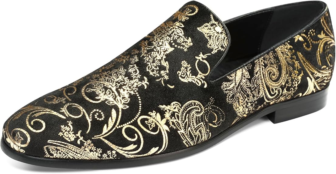 Men's Embroidered Loafer Shoes