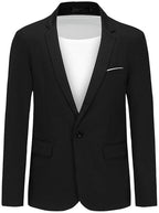 Men's Stretch Cotton Blazer – Slim Fit Sport Jacket
