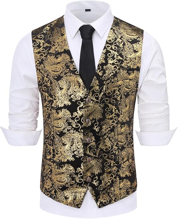 Men's Jacquard Suit Vest