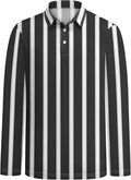 Men's Long Sleeve Striped Polo Shirt