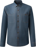 Men's Long Sleeve Cotton Denim Shirt