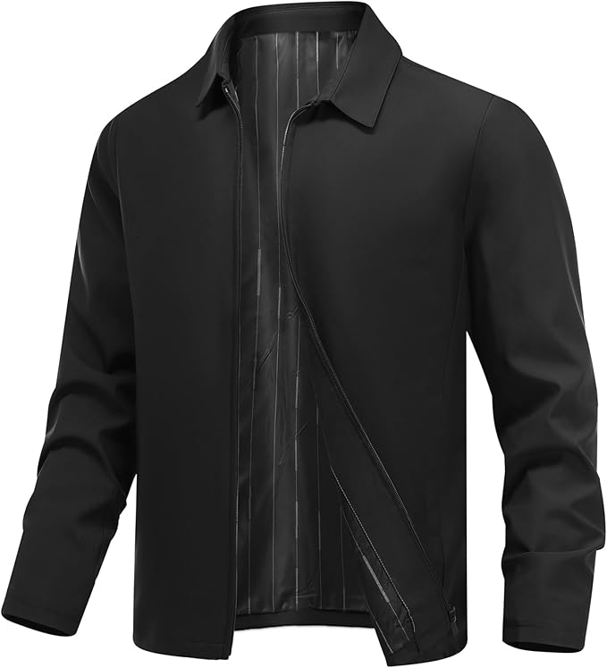 Men's Lightweight Zip-Up Bomber Jacket