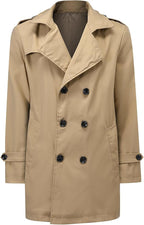 Men's Double Breasted Trench Coat