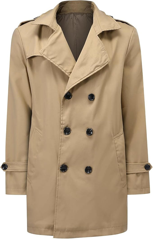 Men's Double Breasted Trench Coat