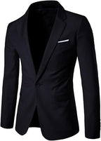 Men's Slim Fit One-Button Suit Jacket