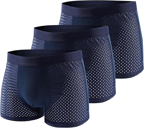Men's Boxer Briefs 3-Pack with Fly Opening