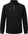 Men's Long Sleeve Quarter-Zip Polo Shirt