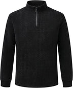 Men's Long Sleeve Quarter-Zip Polo Shirt