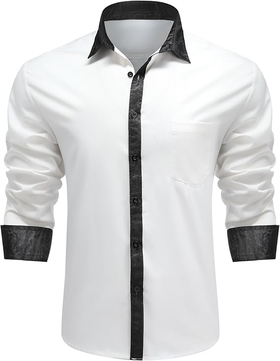 Men's Long Sleeve Contrast Shirt