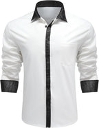 Men's Long Sleeve Contrast Shirt