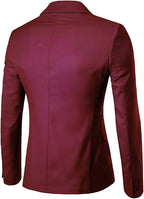 Men's Slim Fit One-Button Suit Jacket