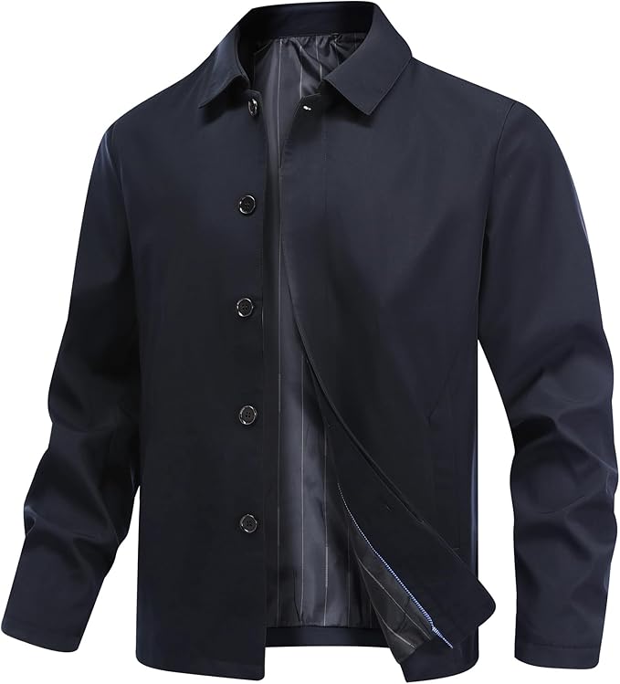 Men's Lightweight Button Placket Jacket
