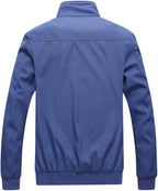 Men's Bomber Jacket with Stand-Up Collar