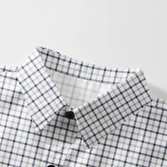 Men's Long Sleeve Casual Shirt – Plaid & Stripe Patterns