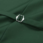 Men's Double Breasted Suit Vest with Scoop Neck