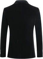 Men's Velvet Blazer Regular Fit Tuxedo Jacket