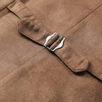 Men's Faux Leather Stand-Up Collar Vest
