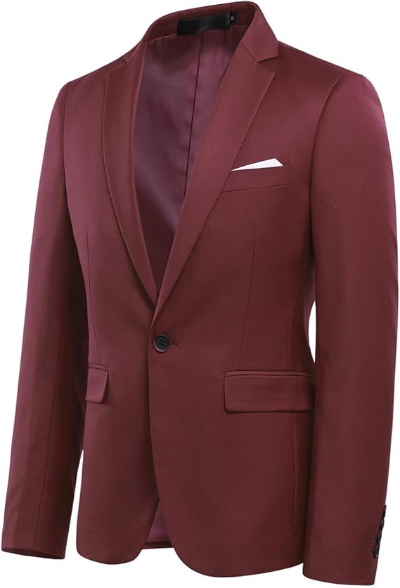 Men's Slim Fit One-Button Blazer