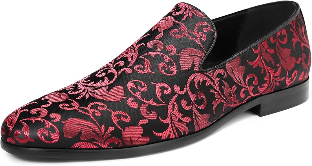 Men's Embroidered Loafer Shoes