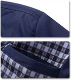 Men's Bomber Jacket with Stand-Up Collar