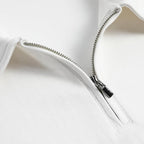 Men's Short Sleeve Polo Shirt with Zip Collar