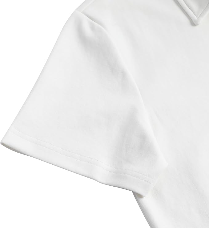Men's Short Sleeve Polo Shirt with Zip Collar