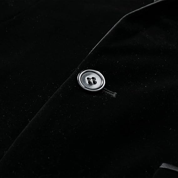 Men's Velvet Blazer Regular Fit Tuxedo Jacket