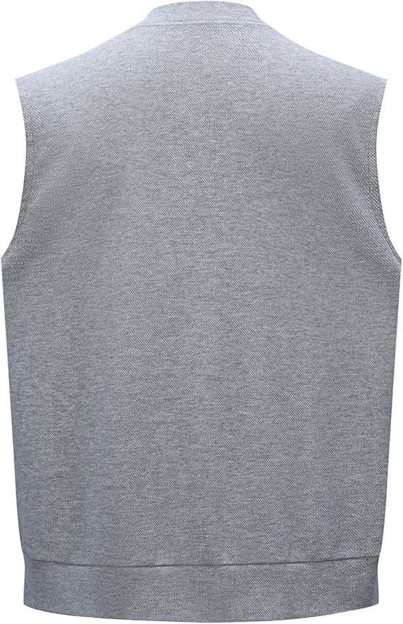 Men's Knitted V-Neck Button Vest