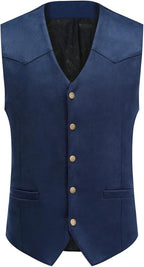 Men's Faux Suede Sleeveless Vest