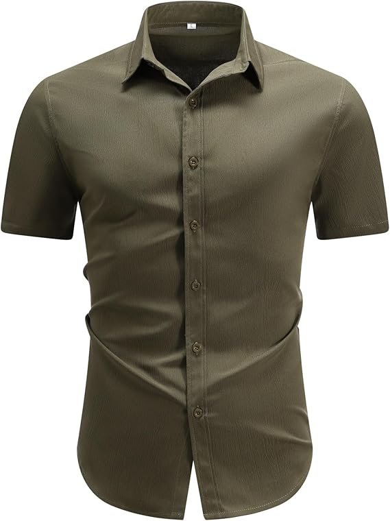 Men's Short Sleeve Button-Down Shirt