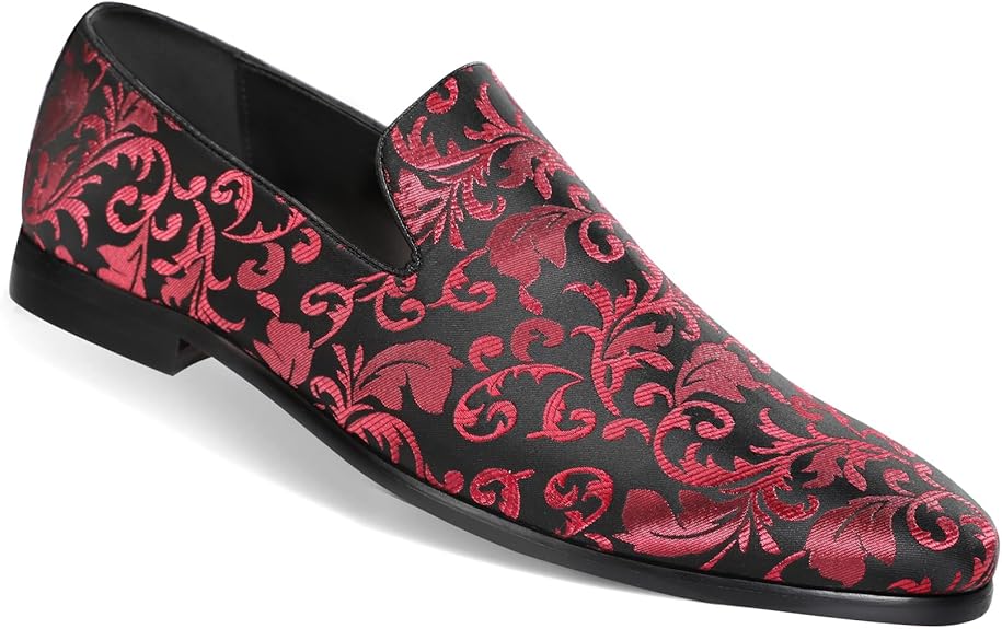 Men's Embroidered Loafer Shoes