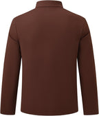 Men's Long Sleeve Quarter-Zip Polo Shirt