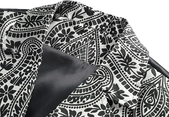 Men's Gothic Steampunk Suit Vest – Western Waistcoat with Paisley Print