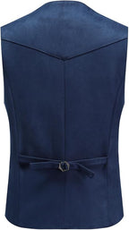 Men's Faux Suede Sleeveless Vest