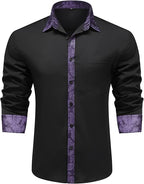 Men's Long Sleeve Contrast Shirt
