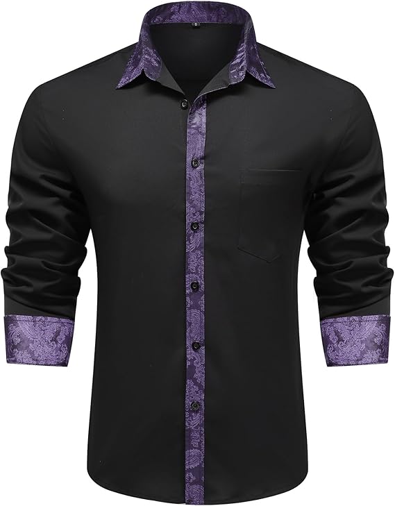 Men's Long Sleeve Contrast Shirt