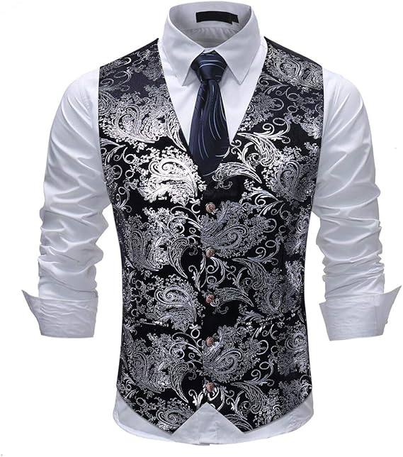 Men's Jacquard Suit Vest