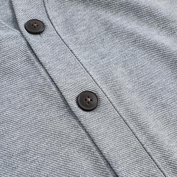 Men's Knitted V-Neck Button Vest