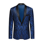 Men's Slim Fit Jacquard Blazer