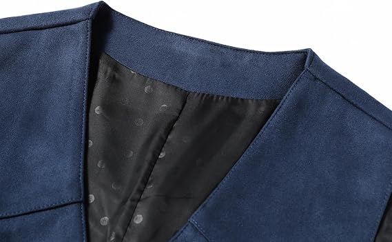 Men's Faux Suede Sleeveless Vest