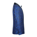 Men's Slim Fit Jacquard Blazer