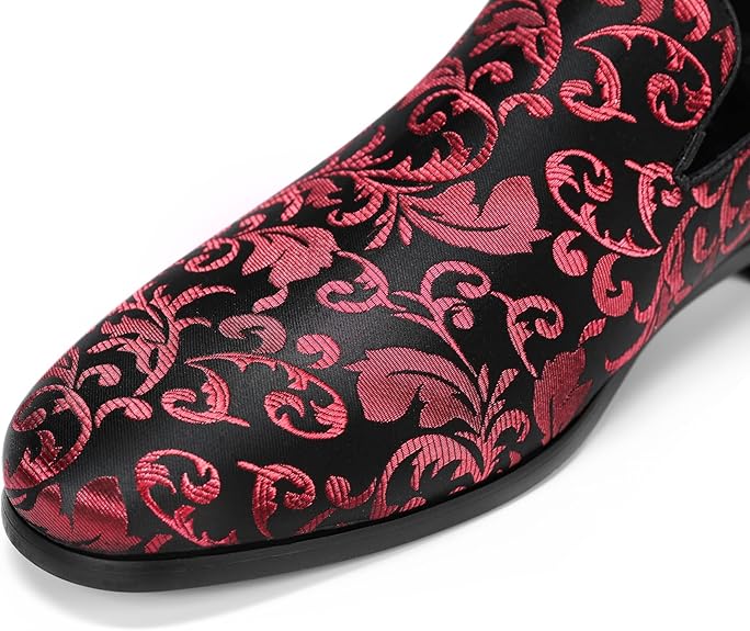 Men's Embroidered Loafer Shoes