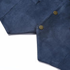 Men's Faux Suede Sleeveless Vest