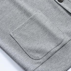 Men's Knitted V-Neck Button Vest