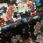 Men's Long Sleeve Paisley Print Linen Shirt